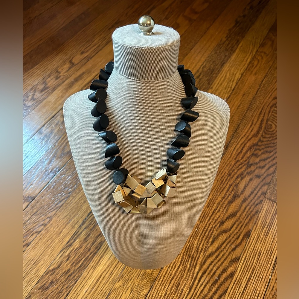 Black & Gold Ststement Necklace